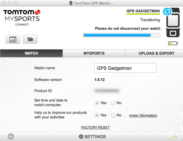 TomTom GPS Watch -